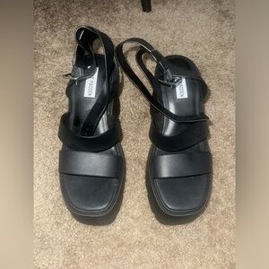 Steve Madden Black Platform Sandal